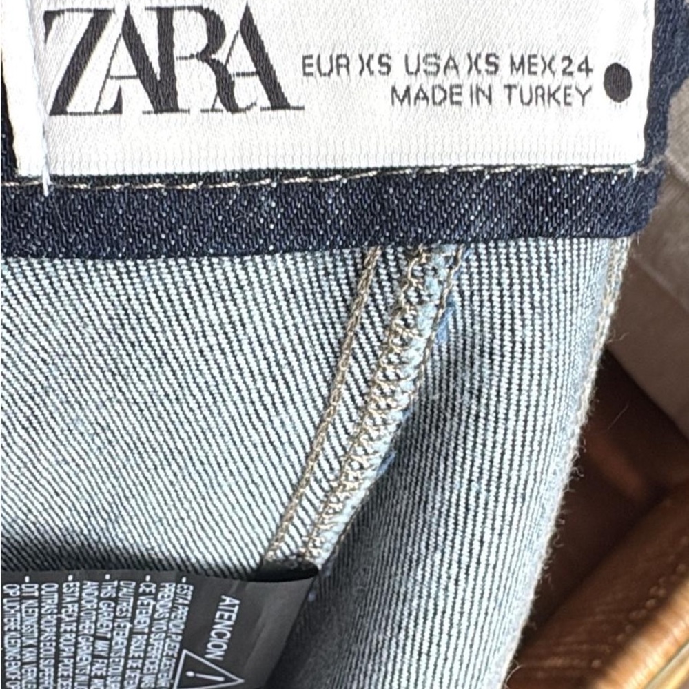 Zara Black Denim Bustier Top - Picture 4 of 4
